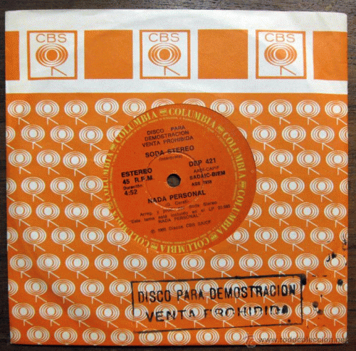 Soda Stereo : Nada Personal (Single)